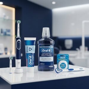 Oral-B Daily Oral Care Kit – Electric Toothbrush, Toothpaste, Mouthwash & Floss