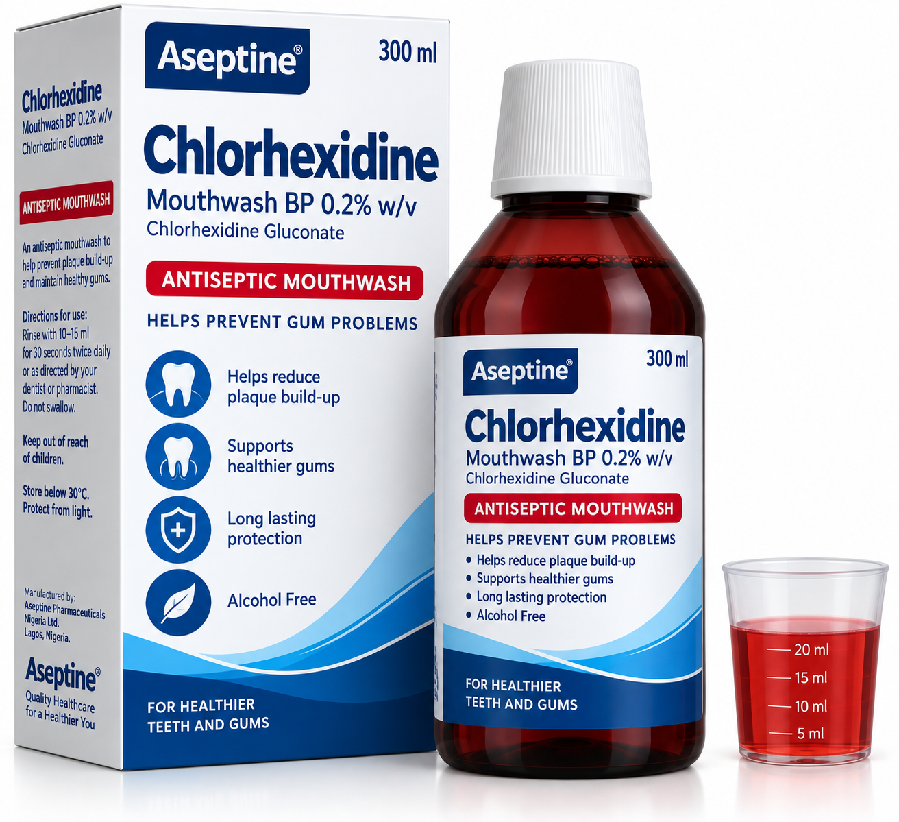 Chlorhexidine Mouthwash BP 0.2% (Alcohol-Free)
